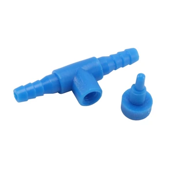Fierbinte 100buc Plastic Albastru 2 Mod de Pește Acvariu Pompa de Aer Supapa de Control pentru 4mm Conducta de Aer