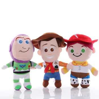 15-25cm Disney Toy Story Woody, Buzz Lightyear Jessie Jucărie de Pluș Umplute Papusa Cadouri pentru Copii