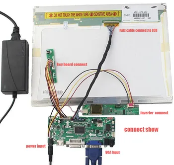 Kit pentru LM220WE1-TLP1/LM220WE1-TLK1 Controler de Bord HDMI+DVI+VGA LCD driver Audio DIY 30pin 1680x1050 panou moitor 2 lămpi de 22