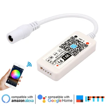 Pentru Amazon Alexa Google Asistent Acasă IFTTT Wireless WiFi Smart LED Controler pentru Benzi cu LED-uri de Lucru pentru Android și IOS Telefon