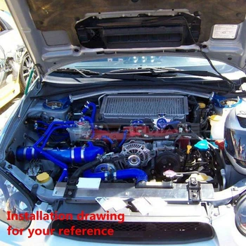 Silicon Intercooler Turbo Furtun Radiator Kit de Înaltă Temperatură de Conducte Pentru Honda Prelude H22 97-01 (2 buc) EP-HDR024