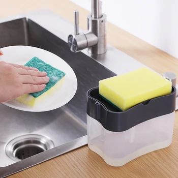 Push-Tip Automat Lichid Cutie Burete Titularii Clenaing Consumabile Accesorii De Bucătărie De Spălat Vase Material Seminal Cutii Casa Si Gradina
