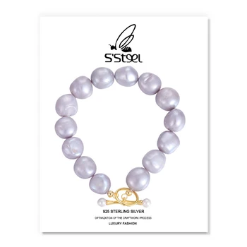 S ' STEEL Lux Bratari Argint 925, Cadouri Pentru Femei Nou 2021 Speciale Shell Pearl Aur Bratara Trendy Bijuterii Fine