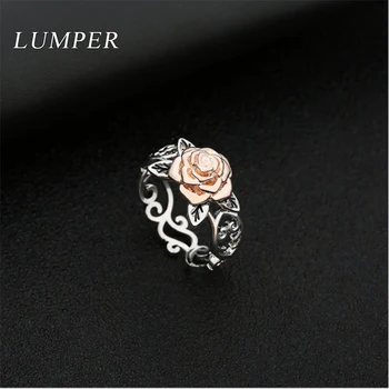 LUMPER Rose gold inel floare Europene și Americane de moda retro inel nou placat cu femei inel mână de decorare a crescut cadou