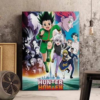 Clasic japonez anime full-time hunter tablouri canvas si postere, picturi moderne pentru decorarea camerei copiilor