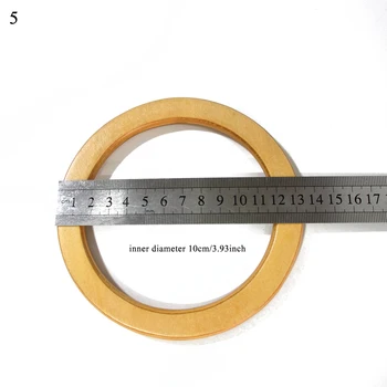Înlocuirea DIY Sac Rotund Cadru din Lemn Sac Mânere Mâner Pentru Manual Tote Geanta Accesorii Geanta Pentru Saci de Înaltă Calitate, Mânere