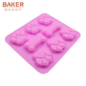BAKER DEPOT forma de os mucegai silicon pentru tort de biscuiti produse de patiserie de copt instrument de decorare tort mucegai pentru copii tava de gheață