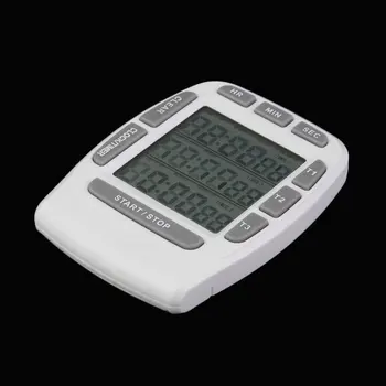 1 Buc Triple Ceas Cronometru de bucătărie pentru Gătit 3-Linie de Alarmă Digital LCD Conta în Jos de vânzări la cald KT001 multi-funcție