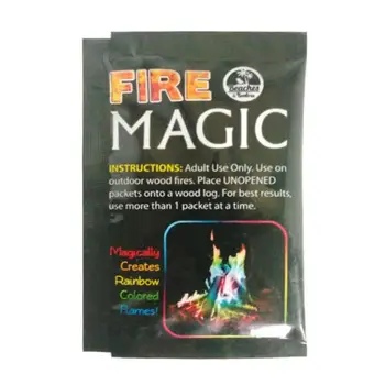 1BUC Mistică Foc Trucuri Magice Colorate Flăcări de Foc Plicuri Șemineu Groapă Patio Jucărie Magician Profesionist Pirotehnice Acasă