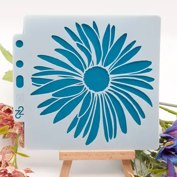 Flori de Floarea Soarelui Stratificare Sabloane Pictura pe Perete Relief DIY Scrapbooking Album Meserii Desen Bord Decor Ștanțare Șablon