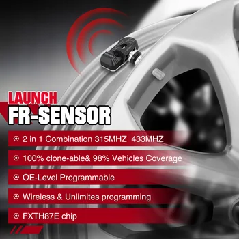 LANSAREA FR Senzor 433 315MHZ Senzor TPMS Anvelope Instrument de Reparații de Scanner X 431 TSGUN monitorizare a Presiunii în Anvelope Tester de Programare FR-Senzor