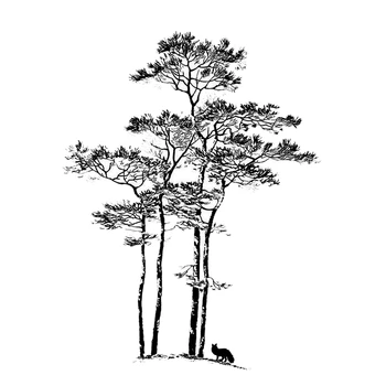 2020 Nou DIY Timbre Pentru Scrapbooking Și Luare de Card Copaci și Pădure Copac Mort HD Naturale Timbru Clar Cont de Artizanat Set