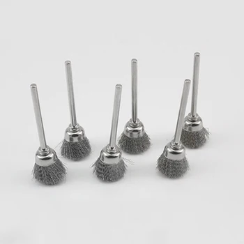 10buc Oțel Dremel Mini Burghiu Roata de Sârmă, Perii de Lustruire Dremel Dotari pentru Instrumente Rotative Perie