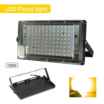 100W Inundații Led Lumină RGB AC 220V 230V 240V în aer liber Lumina Reflectoarelor rezistent la apa IP65 LED Lampă de Stradă se Concentreze Peisaj de Iluminat