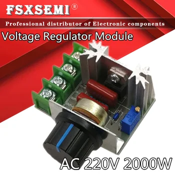 AC 220V 2000W SCR Regulator de Tensiune de Reglaj Variatoare de Viteză cu Motor Controller cu Termostat Electronic-Voltage Regulator Module