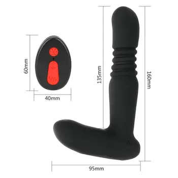 VATINE de Control de la Distanță de Încălzire Tijă Telescopică Vibrator de Prostata pentru Masaj Butt Plug jucărie Sexuală pentru Bărbați Adulți Jucării Anale, Vibratoare