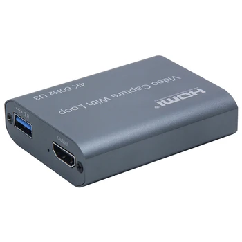 4K 60HZ USB 3.0 Buclă de Ieșire Optic Card de Captura Video 1080P 60fps HDMI Video Grabber Cutie pentru PS4 Joc Înregistrare Live Streaming