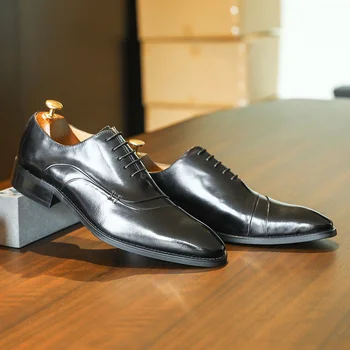 Desai Barbati Pantofi Din Piele Alunecare Pe Pantofi Pentru Rochie Formală Din Dantelă Pantofi Oxford Pentru Nunta Siguranță Moda
