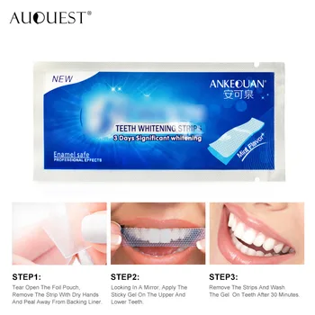 AUQUEST 1BUC Albirea Dintilor Dungi Dinți Instrument Ușor de Albire Dentara Elastice Benzi Dentare, Igiena Orală Curat Kit