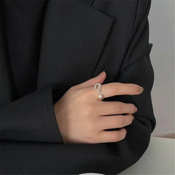Design creativ Semn de Întrebare Argint Culoare Inel Elegant, Feminin Open Knuckle Ring Moda Fermecătoare Femei Bijuterii