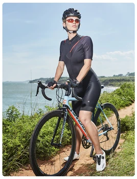 RION Femeile în aer liber, Biciclete Rutier Jersey Set 2021 Vara Femei iute Uscat Ciclism Jersey Set 3D Pad Gel rezistent la Șocuri pantaloni Scurți de Ciclism Costum