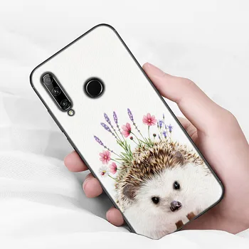 Capac De Silicon Raton Fox Animal De Flori Pentru Huawei P40 P30 P20 Pro P10 P9 P8 Lite E Plus 2019 2017 Caz De Telefon