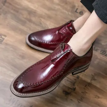 Noua Moda pentru Bărbați Pu Catarama de Afaceri de Moda Pantofi Casual Confortabil Populare Mire Pantofi Pantofi Bărbați Clasic ZQ0421