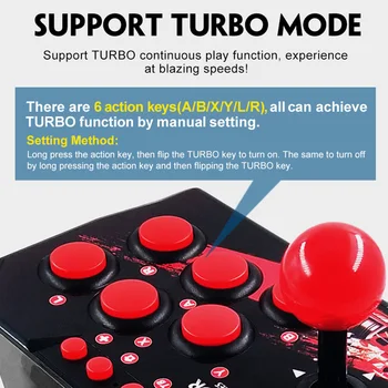 4-in-1 USB Cablu Joystick Joc Arcade Retro Stația Turbo Consolă de Jocuri Rocker Lupta Controller pentru PS3/Switch/PC/Android TV