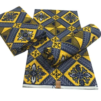 Cea mai bună calitate Africa Ankara Printuri Material Ceara Garantat Real Pânză Ceara Tesatura de Cusut din Bumbac, Material pentru rochie de petrecere 6 yarzi