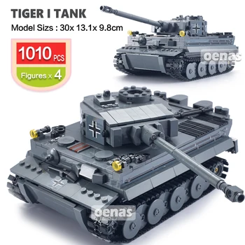 Război Militar Armata Loepard 2 II Tip 99 T90 Tigru Principalul Rezervor Model Figurine de Acțiune DIY Bloc Copii Baieti Jucarii pentru Copii Cadouri
