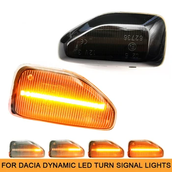 LED-uri dinamice de poziție Laterale Amber Lampa Pentru Dacia Duster Sandero Stepway MK2 Logan MK2 Masina semnalizarea