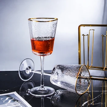 Pahar de vin Ciocan Pahar de Șampanie fără Plumb de Lux de Aur Marginea Cana de Apa Vin Roșu Pahar Whisky, Cocktail Bar Acasa Accesorii