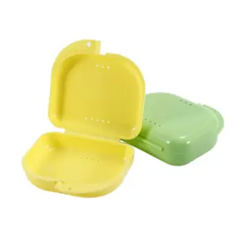 1 buc Plastic Proteză Parțială Cutie de Depozitare Fixare Cutie de Caz Dinti de Plastic Container Proteza Box Dinți Falși Caz de Protecție Cutie