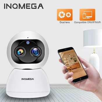 INQMEGA HD 1080P Dual-Lens Camera de Interior Wifi Auto AI de Urmărire Infraroșu Viziune de Noapte Mini Monitor Carecam Suport Aplicatie P2P ONVIF