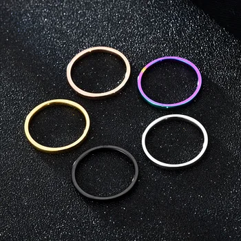 Simplu 2mm Lățime Colorate de Culoare din Oțel Inoxidabil Inele Pentru Femei Și Bărbați Bijuterii de Nunta Cadou G0168