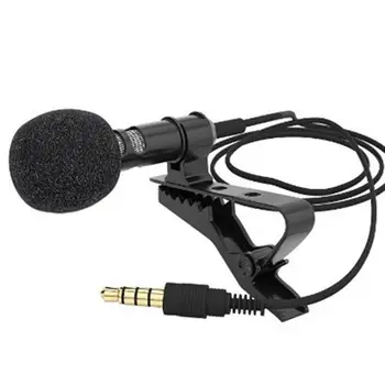 Portabil Microfon de 3,5 mm Jack Clip Cravată Microfono Audio Mini Microfon pentru Calculator, Laptop, Telefon Mobil 3.5 mm Externe