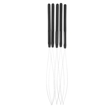 5x Micro Inel Șirag de mărgele de Extensie de Păr Bucla de infilare Pene Cârlig Instrumente