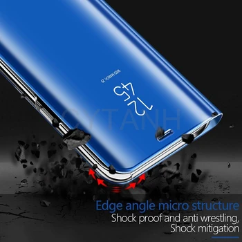 Oglinda Smart Flip Caz de Telefon Pentru Xiaomi 9T Pro Redmi K20 Nota 8 8A 8T 7 7A Y3 Anti-toamna Titularul Stand de Carte cu Capac de Protecție