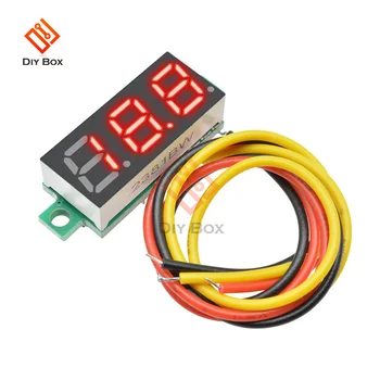 0.28 inch DC 0-100V 3-Sârmă Mini Indicator de tensiune metru Voltmetru LED Panou Digital Voltmetru Contor Detector Monitor Instrumente