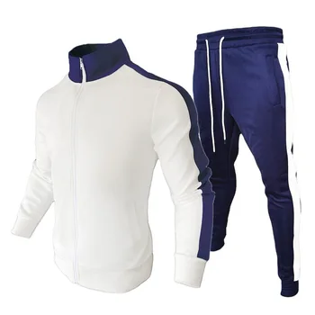 Bărbați Sport Set de Brand Mens Trening Sportive Îmbrăcăminte de Fitness Două Piese Maneca Lunga Sacou + Pantaloni Casual Barbati trening