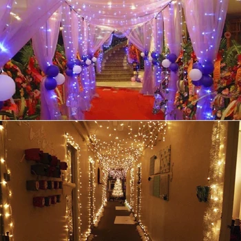 LED-uri de vacanță de Crăciun, Lumini de Exterior 30M 20M 10M Șir LED Lumini de Decor pentru Petrecerea de Nuntă Vacanță Ghirlanda Zână Lumina