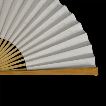 Alb Pliant Elegant Hârtie Bambus Și Hârtie Ventilator De Mână De Nunta Favoruri De Partid