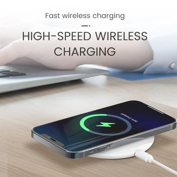D8 10W Repede Wireless Charger Pad pentru iPhone 12 11 Qi Wireless Charging Stand pentru Huawei Mate 40 30 Pro Masina Încărcător Wireless