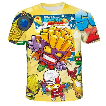 3D Baieti Super Sonic Zings Imprimare Fete Funny T-shirt Superzing Copii 2021 vara Haine Copii Haine kinder Baby Topuri Tricouri