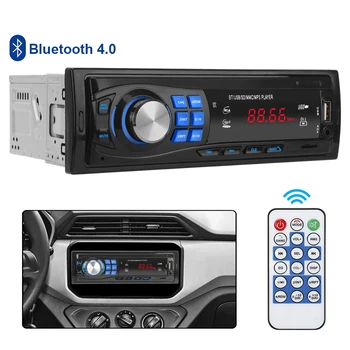 Radio auto TF, USB, AUX Suport 1 Din Bluetooth 4.0, Audio FM cu SD, MMC, MP3 Player Stereo In-dash EQ Funcție de Memorie Protector