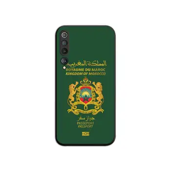 Stema Din Maroc Flag Pașaport Telefon Caz Pentru Xiaomi Mi Nota 10 Lite Mi 9T Pro xiaomi 10 CC9 9SE
