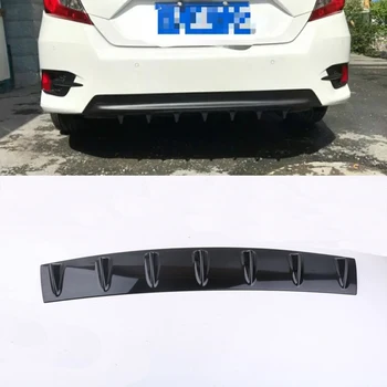 Negru lucios Universal Auto Bara Spate Difuzor Splitter Rechin 3 5 7Fin Kit Bara Spate Spoiler Pentru Honda Pentru Toyota Pentru Benz
