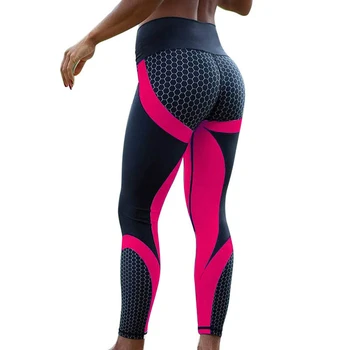 Tipar Digital de Înaltă Talie Slim Fitness Pantaloni de Yoga pentru Femei New Sosire Push-Up Hip Sexy Funcționare Tenis Sporturi Jambiere Strânse