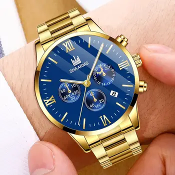 Nouă Bărbați Ceasuri De Lux Barbati Din Oțel Inoxidabil Ceas Cu Calendar Oameni De Afaceri, Casual, Sport Cuarț Ceas Pentru Bărbați Cadouri Relogio Masculino