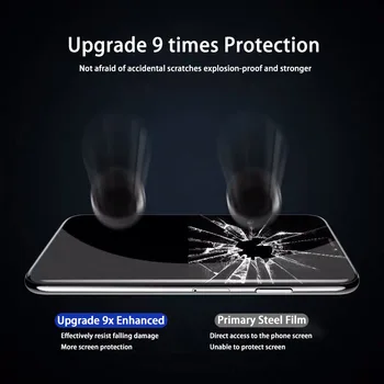 3Pcs Complet Capacul de Sticlă de Siguranță Pentru iphone 11 12 Pro Xs Max X Xr SE 2020 Sticlă de Protecție de Pe iPhone 8 7 6 6s Plus cu Ecran Protector